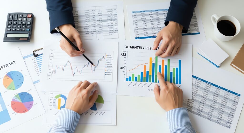 vecteezy analyzing financial performance with charts and graphs in a 73840168